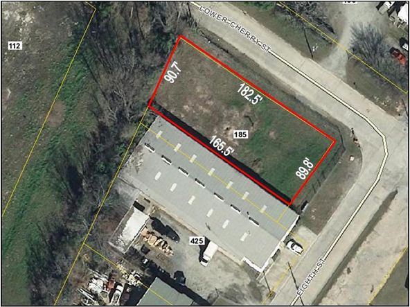Corner Industrial Lot: 185 Cherry St, Macon, GA 31201
